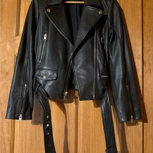 Black Leather Women's Jacket